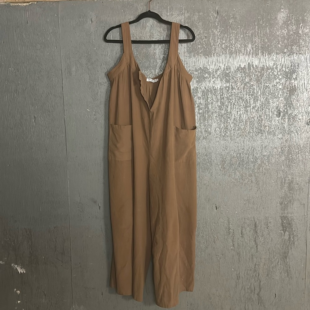 Wide leg Cotton Romper, L